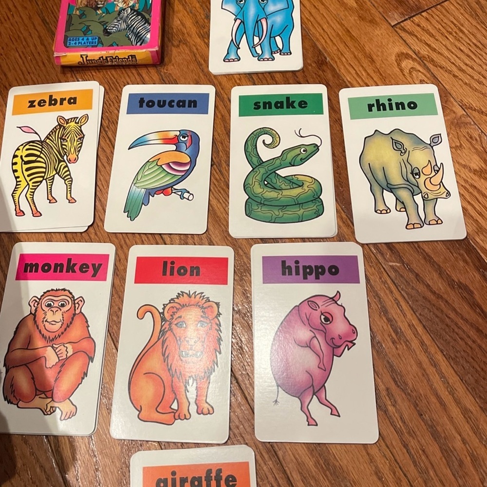 Animal Card Game for Kids Fundex 1994